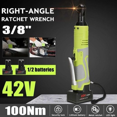 100Nm 42V Electric Wrench 3/8'' Cordless Ratchet Wre