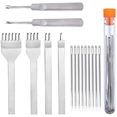 Leather Stitching Chisel Set, Lacing Stitching Punch,