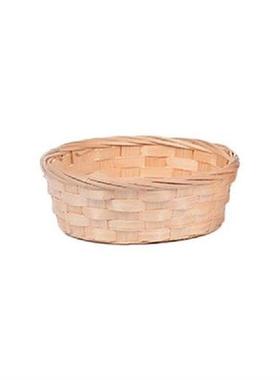 Practical Round Wicker Basket Hamper Serving Display