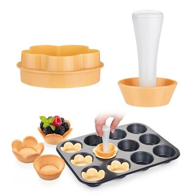 Dough Egg Tart Shells Mold DIY Professional Burr-free Handle