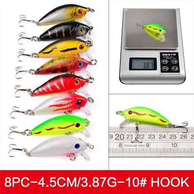 56Pcs/lot Almighty Mixed Fishing Lure Bait Set Wobbler Crank