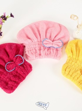 Microfiber Solid Quickly Dry Hair Hat Womens Girls Ladies Ca