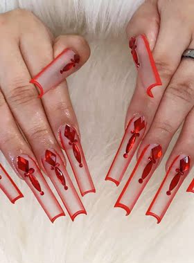 504pcs Extra Long Coffin False Nails Full Cover