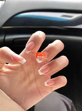 24PCS Rose Pink Color Changing Fake Nails Art Tips Press On