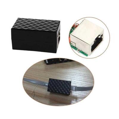 Shielded Aluminum Alloy Lightning Arrester RJ-45 Adapter Eth