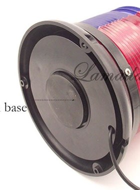 12V 24V 16cm red blue round led police strobe light beacon f