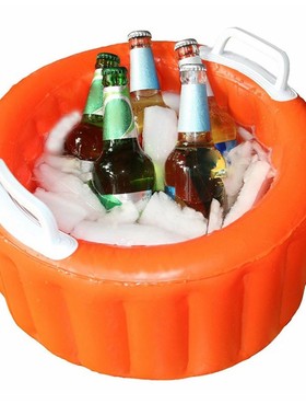 Inflatable beer ice bucket beer cooler bucket summer pool pa