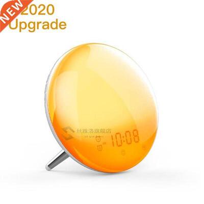 WiFi Smart Wake p Light Workday Alarm Clock with 7 Colors Su