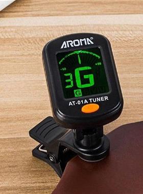 AT-01A Guitar Tuner Rotatable Clip-on Tuner LCD Display