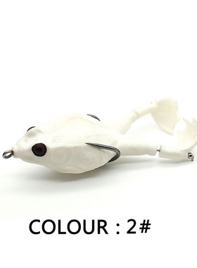 Double Propeller Frog Soft Baits Shad Soft Lure Jigging Fish