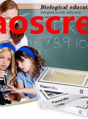 48pcs Plastic Prepared Microscope Slides Animals Insects Pla