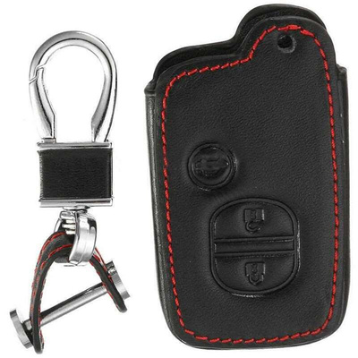 Leather Car Key Case For Toyota Land Cruiser Prado 150 Avens