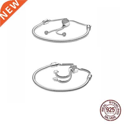 Sterling 925 Silver Fit Original Pandora Charms Beads Simple