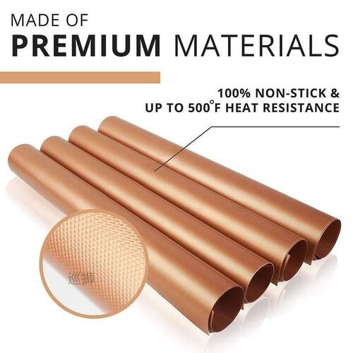 10Pcs Extra Thick Heat Resistant BBQ Grill Mat Baking Non-St