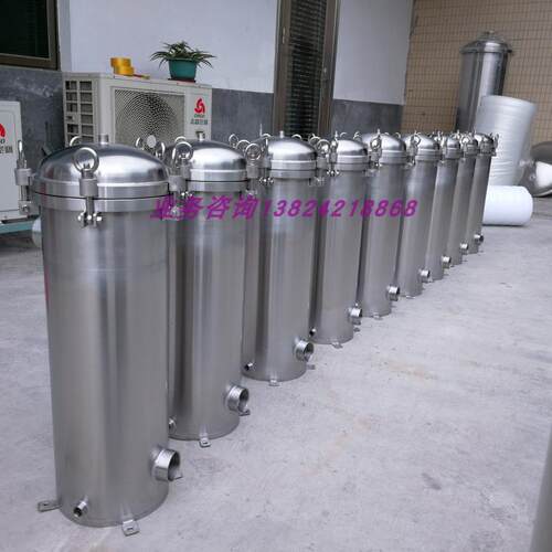 304不锈钢回灌设备过滤器 供暧设备过滤器 水袋式过滤器