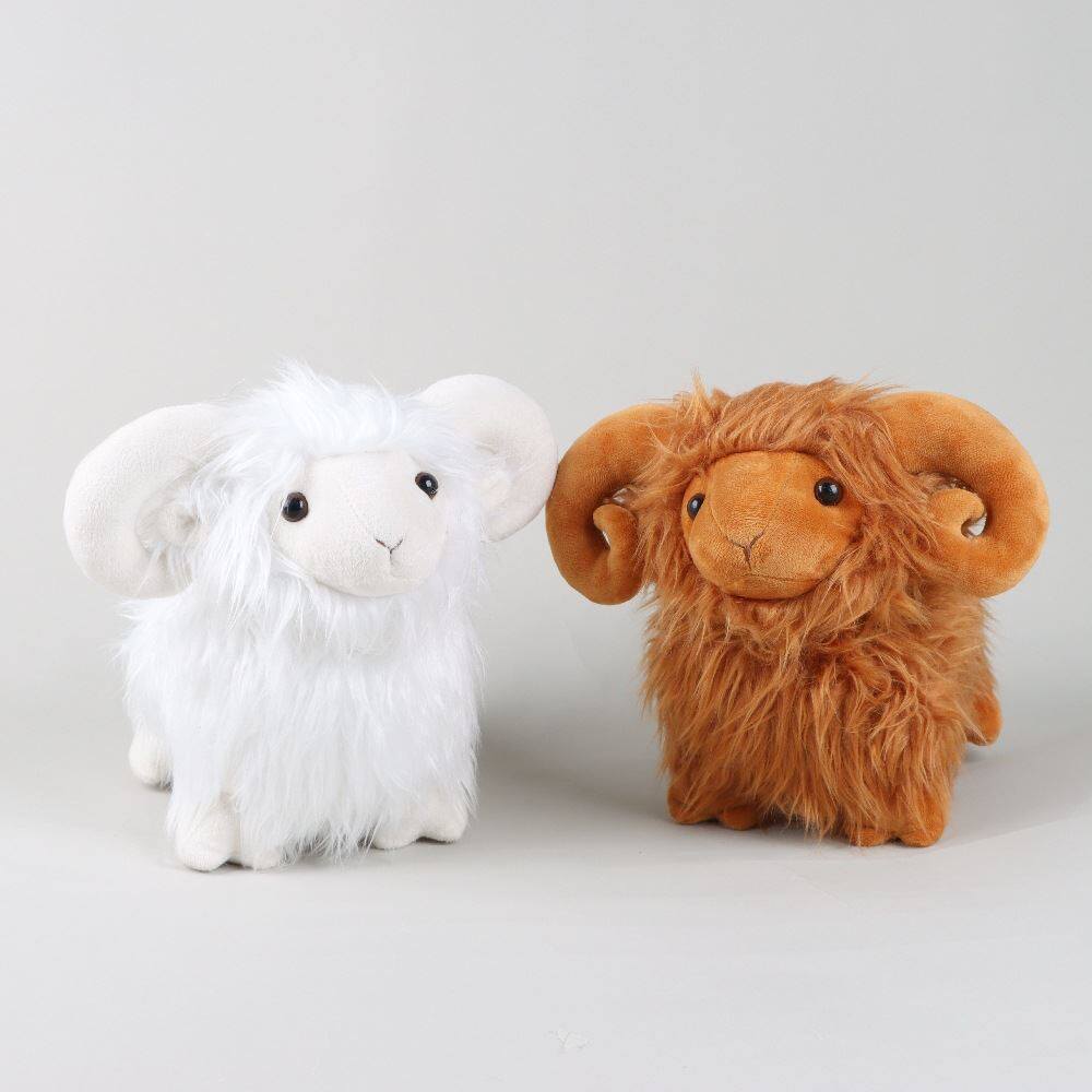 跨境新品网红highland sheep苏格兰高地羊毛绒玩具可爱仿真羊公仔