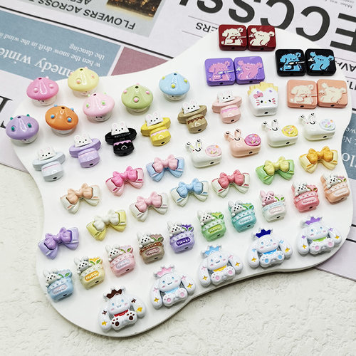 【65包邮】合金立体蘑菇花篮小兔皇冠大耳狗DIY手作饰品配件串饰