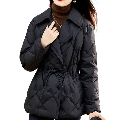 女士轻薄西装领羽绒服