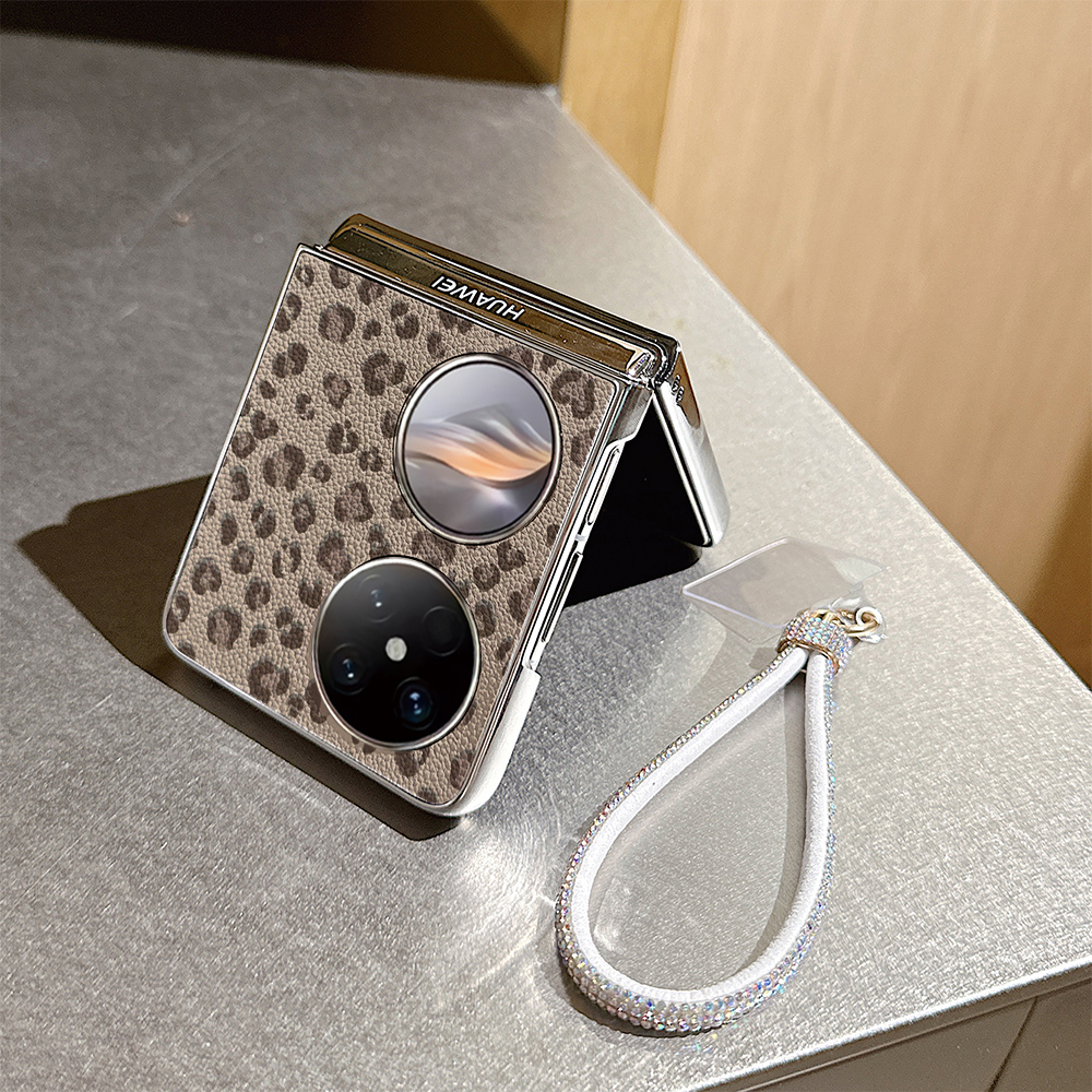 豹纹腊肠狗皮纹折叠屏手机壳