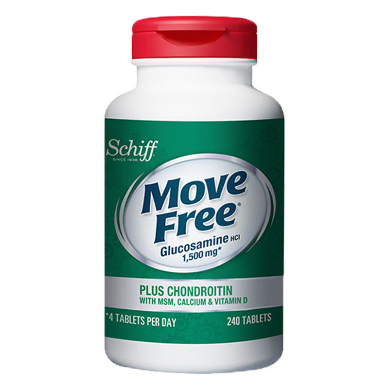 美国进口Move Free高钙氨糖维骨力软骨素240粒 加钙片维D钙中老年