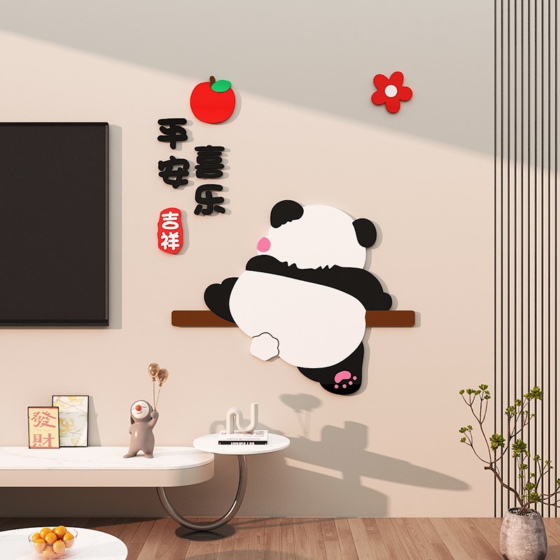 现货速发柿柿如意2025新款客厅电视机大白墙面装饰画挂件卧室改造