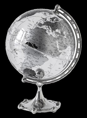 快速发货发光地球仪摆件透明高级感小F众客厅电视旁书柜酒柜轻奢