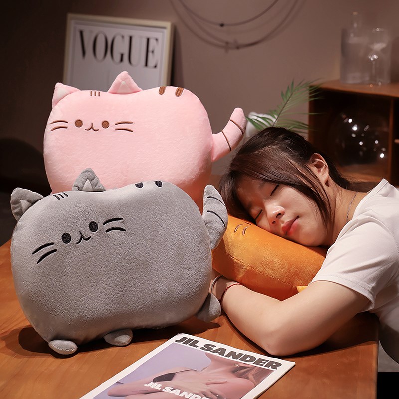 现货速发婴儿款猫咪肚皮儿童枕头护午休枕记忆棉枕芯宝宝安抚睡觉