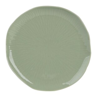 快速发货2c025新款 奶油风纯色陶瓷餐 釉下彩盘子菜盘家用平盘深盘