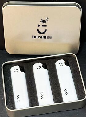 龙顺 Q5新款纯白色高颜值带精美礼盒送礼高级滑轮打火机送礼物男