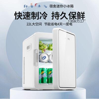 新家迷你小冰箱一人小型宿舍车载家两用冷藏学生出租屋房2024