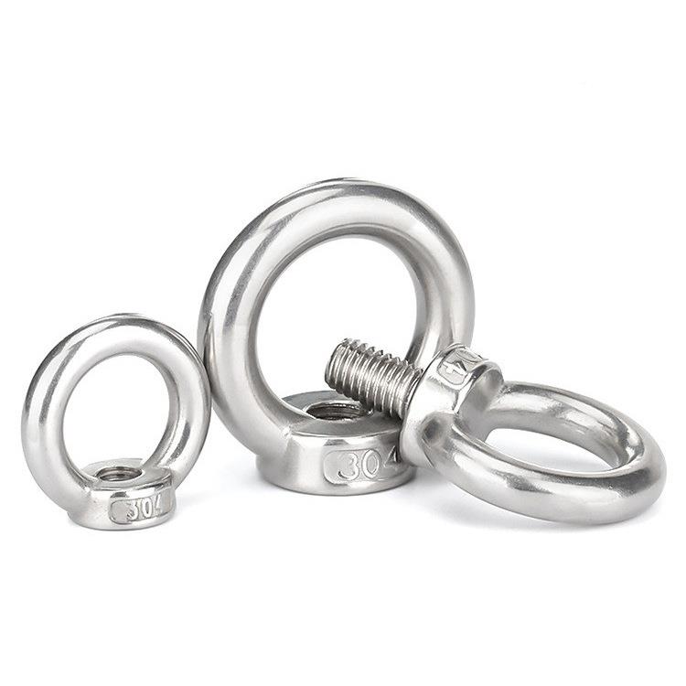 304锈吊环螺母螺钉螺环栓加长不形吊环螺丝钢螺母M3M4577M5M6M8-M