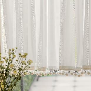 遮丑小短帘小尺寸纱帘门洞宿舍柜子遮挡帘厨房美式 窗帘拱形门半帘