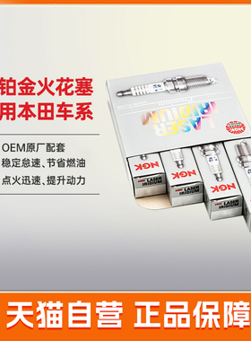 NGK火花塞适配本田雅阁英仕派奥德赛冠道思域CRV享域艾力绅LIFE