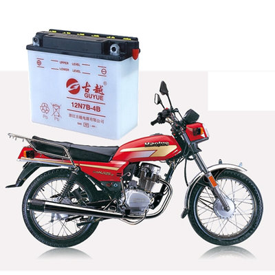 古越水蓄1电池2v9a免维护踏板干电池125摩托车电瓶12V7AH助力通用