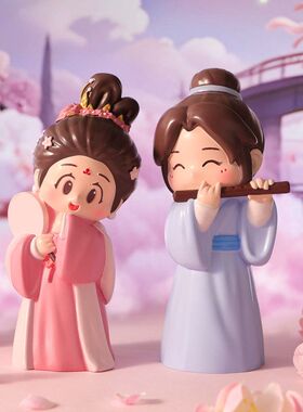 礼物牛郎织女摆件装饰品订婚女友礼物情侣公仔情人节七夕的结婚送