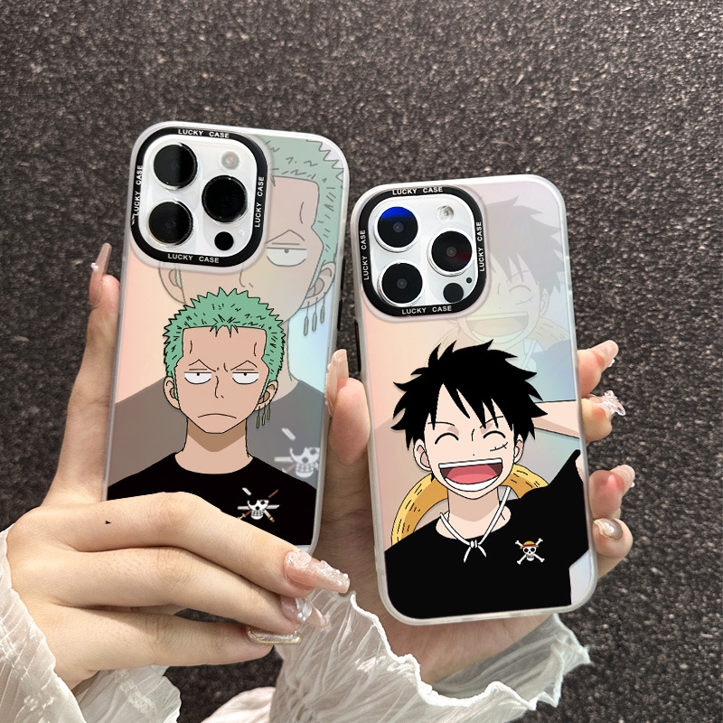 海贼王苹果17Pro手机壳iPhone16promax卡通15个性11路飞12mini索隆13pro高级xs镜头全包硅胶14plus防摔保护套
