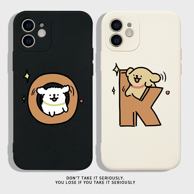 ok~搞怪情侣可爱线条小狗镜头全包防摔手机壳适用苹果iPhone161514vivox90华为nova10红米k60OPPOreno9小米13,3C数码配件,手机保护套/壳,淘宝优惠券,粉丝福利购,淘宝优惠卷