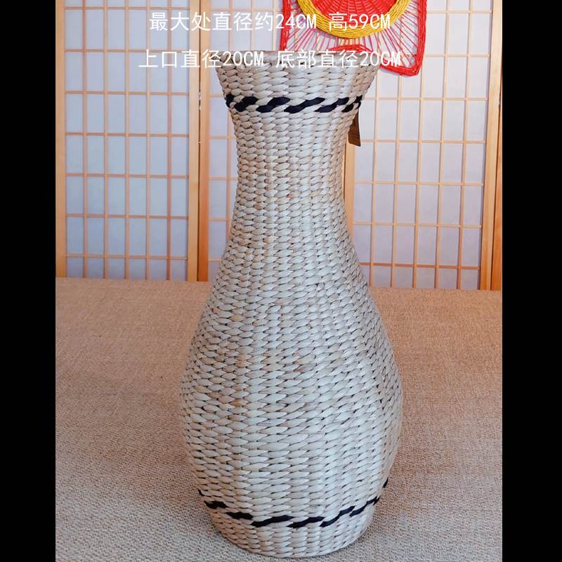 多款手工草编藤编花器花瓶干花插花编织大号客厅桌面装饰花篮摆i.