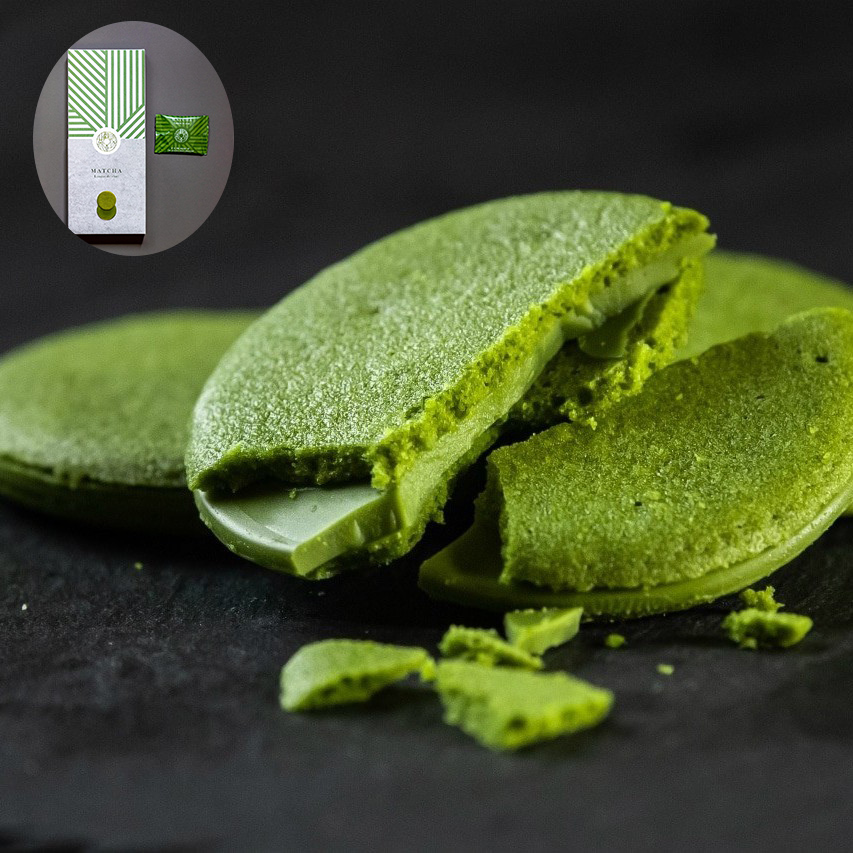 【现货】日本进口茶之环抹茶翠玉菓子夹心饼干蛋卷糕点礼盒伴手礼