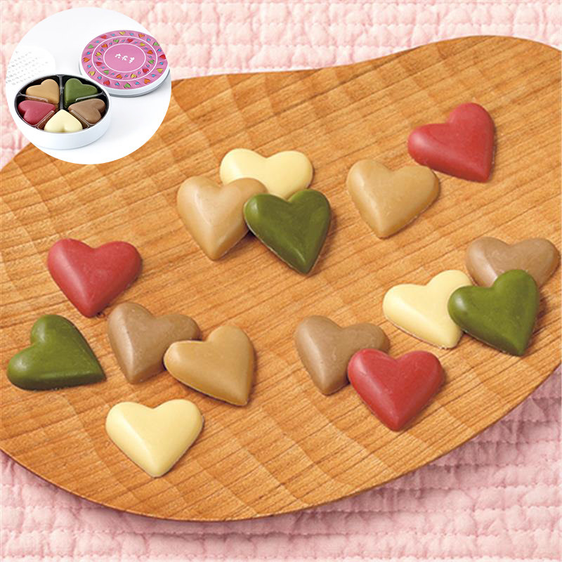 【现货】日本人气六花亭情人节限定心形巧克力糖果礼盒女朋友