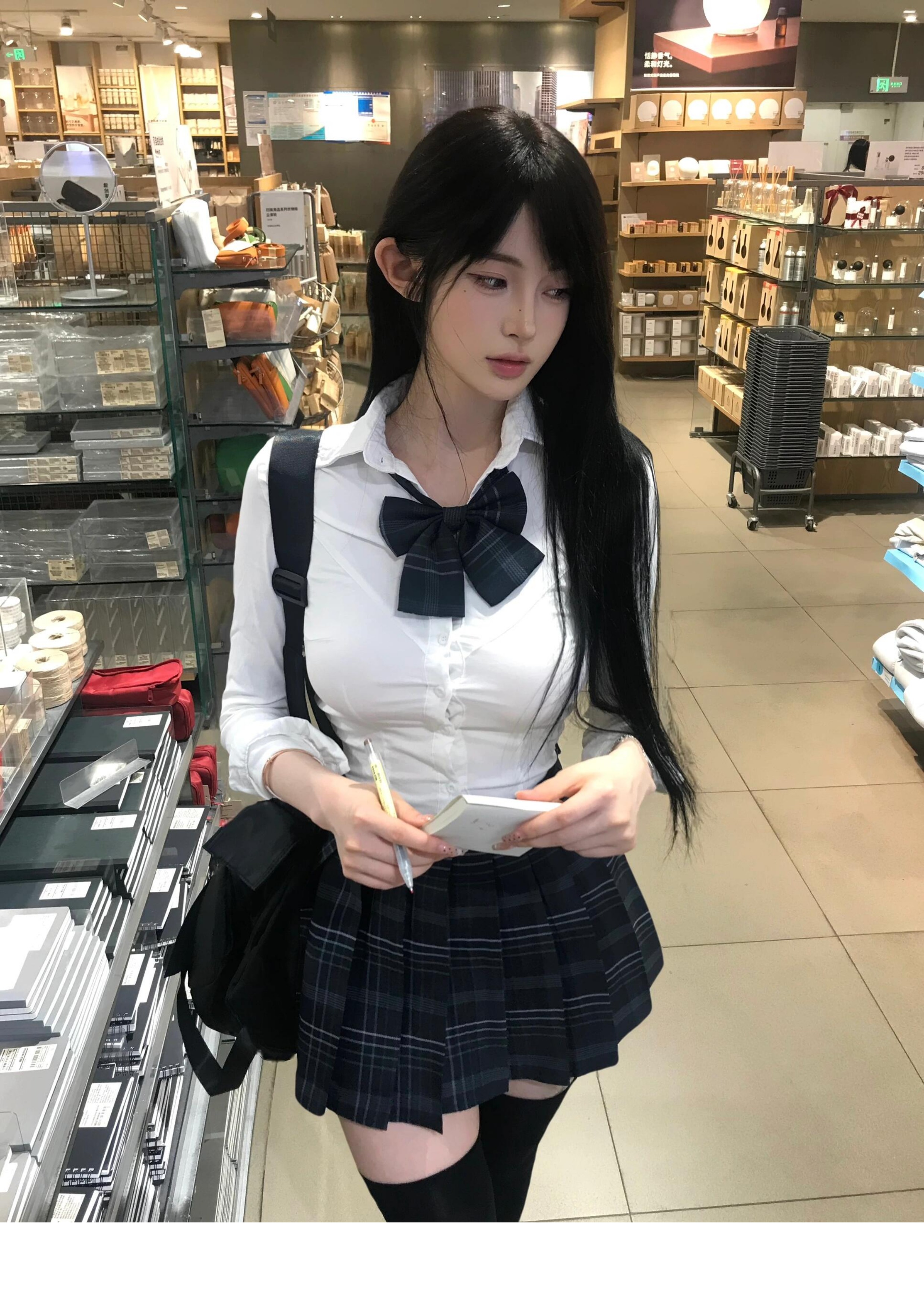 衬衫收腰白色长袖学院风紧身