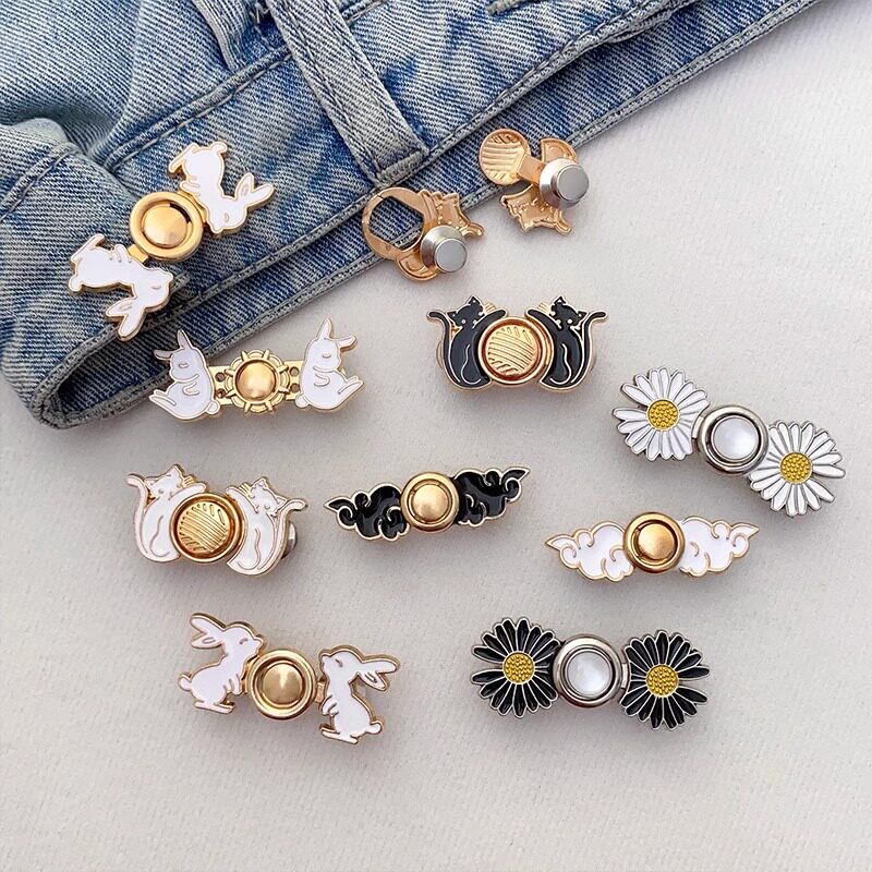 허리 조임 아티팩트 바지 사이즈 조절 버클 허리둘레 작은 단추로 변경 청바지 단추 허리 조임 아티팩트