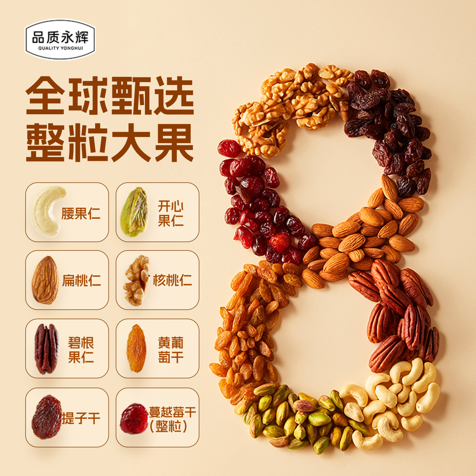 品质永辉每日坚果900g混合干果仁独立包装解馋休闲零食礼盒图片