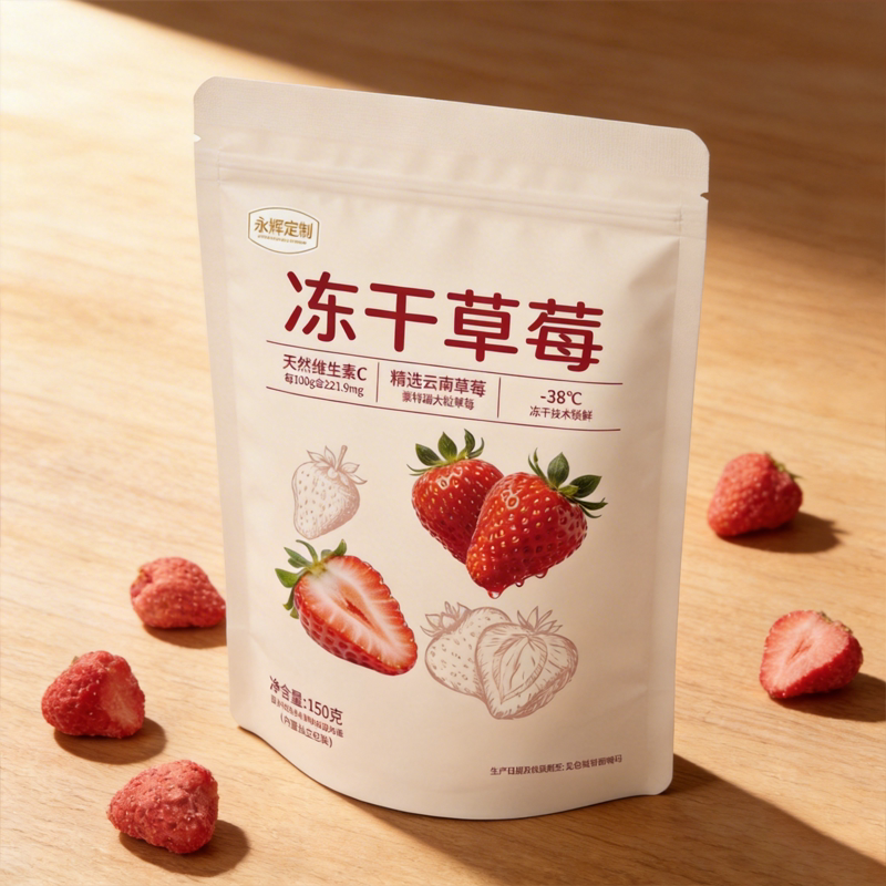 永辉定制冻干草莓150g水果干追剧下午茶办公室休闲食品解馋小零食