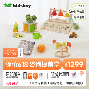 Kidsbay15 16月龄宝宝蒙氏早教盒子婴儿蒙氏教具忙碌益智玩具礼物