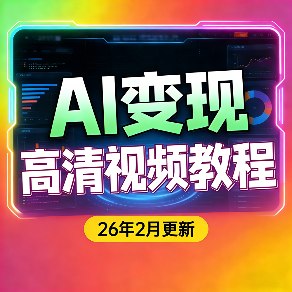 AI变现视频教程ai人工智能即梦 deepseek赚钱 Ai全域