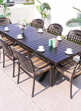 用户外桌椅铸铝家庭子院阳台庭院桌椅艺露铁台院阳台休863闲椅组