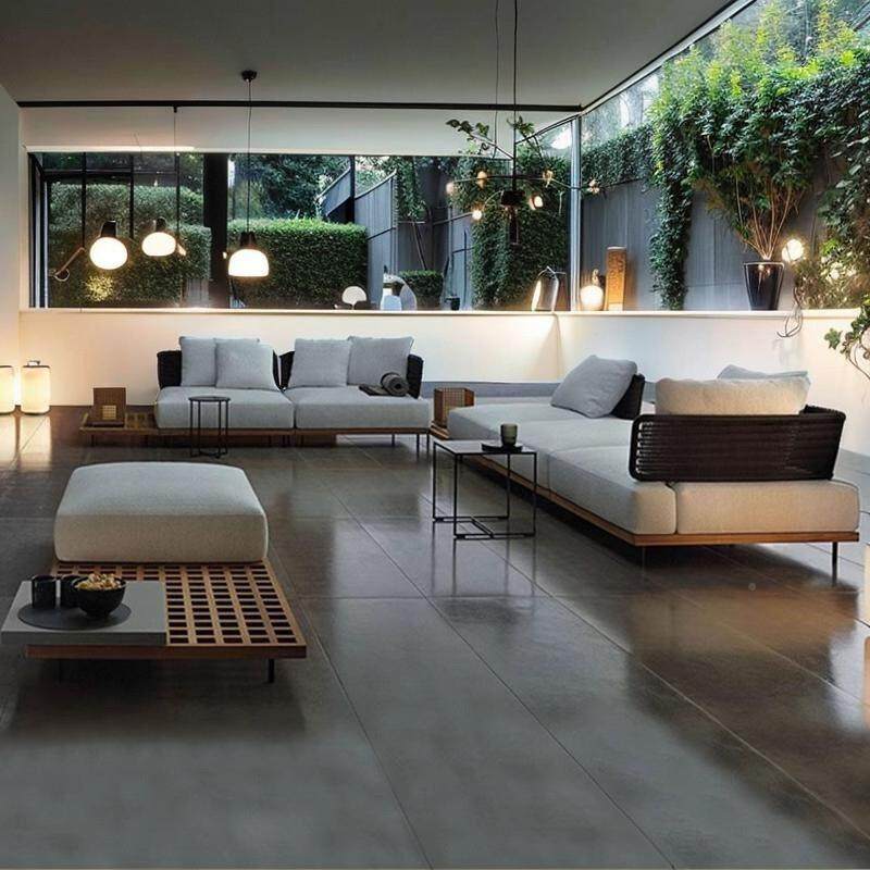 外沙发防户水晒柚木大露台阳光防房别墅庭藤院编休闲防28腐实木家,住宅家具,户外沙发,淘宝优惠券,粉丝福利购,淘宝优惠卷