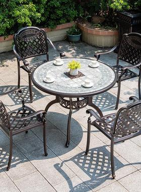 花户院桌椅庭别墅铸铝桌椅家具138室外露天园阳外台桌椅防锈铁艺