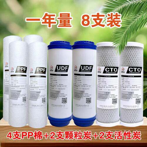 净水器前三THX10寸滤芯通用套PP棉U级DF活性炭CT装O粒颗炭净水机
